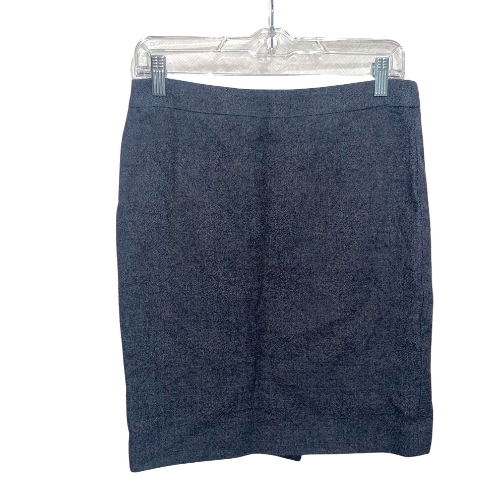 J.Crew Women's Gray No. 2 Pencil Mini Skirt 100% Wool Sz 6